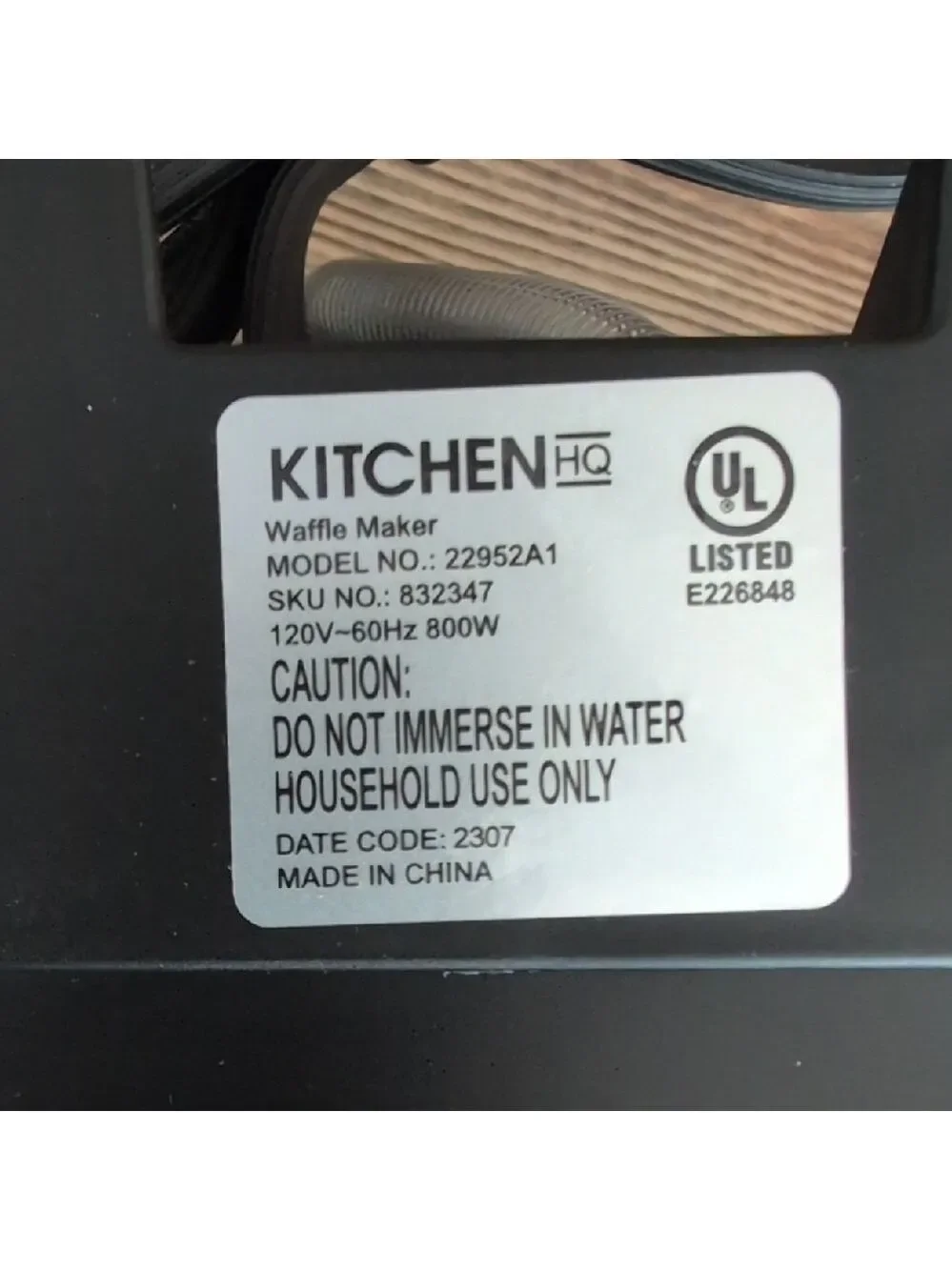Kitchen HQ Belgian Style & Stuffed Waffle Maker 22952A1 HSN